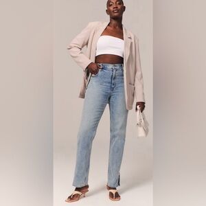Abercrombie Curve Love Ultra High Rise 90s Straight Jean